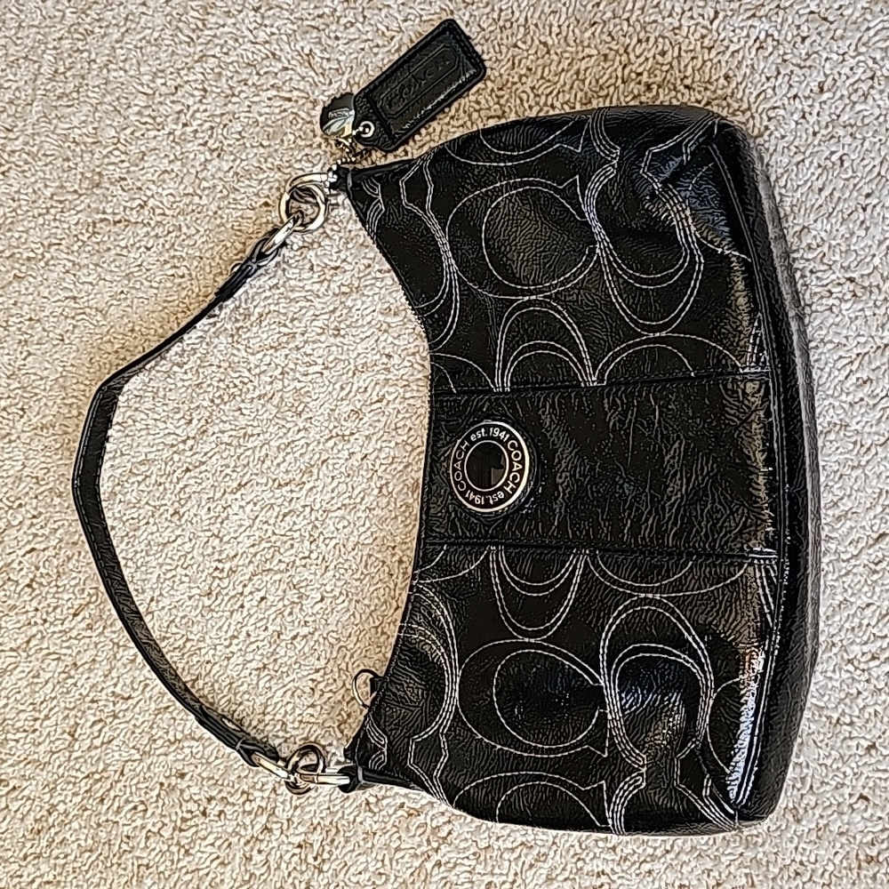 Used Black Coach Purse